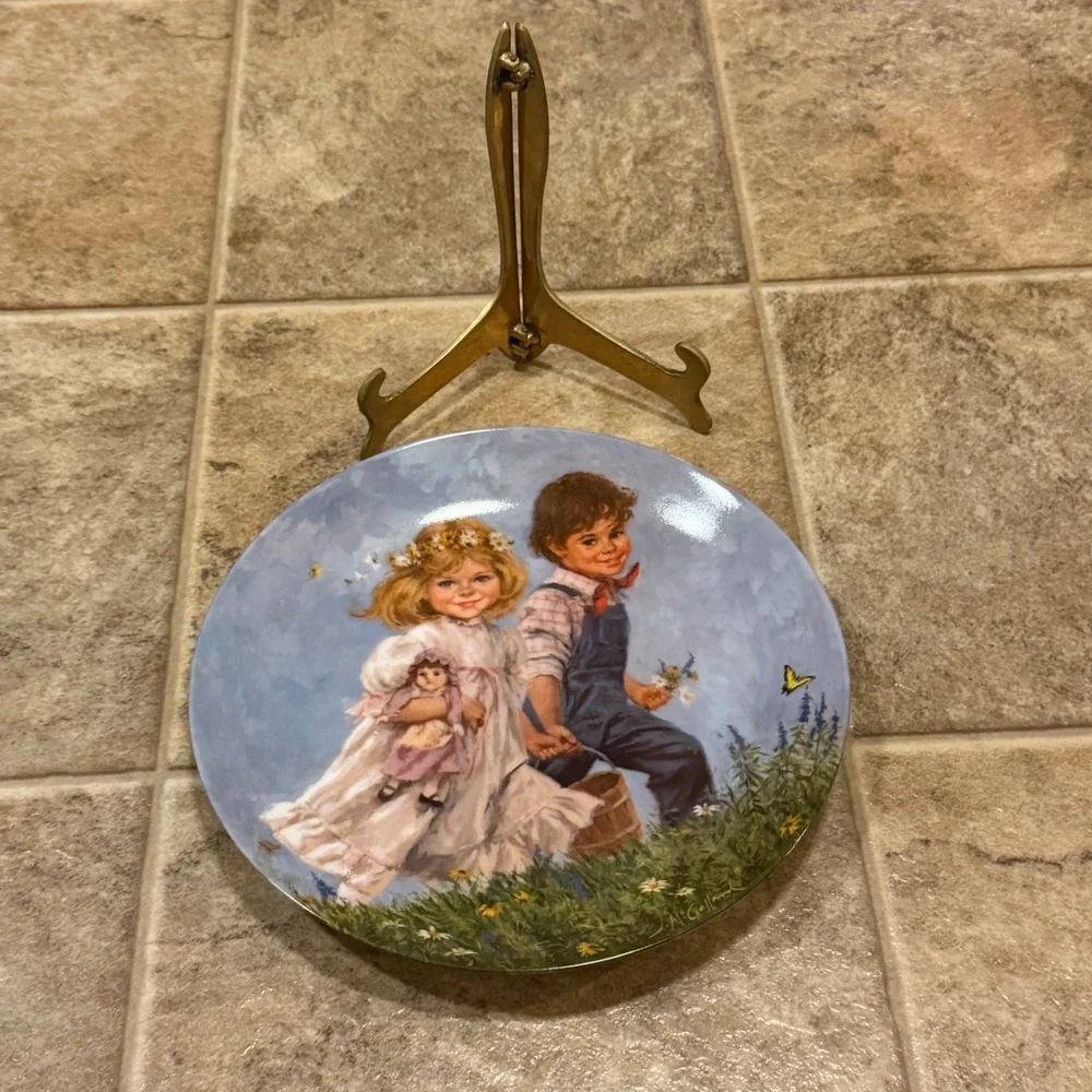 Reco Jack and Jill John McClelland Mother Goose Collector Plate 1986 8.5